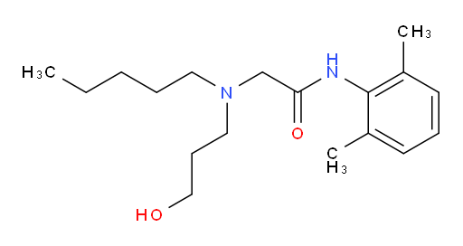 N-(2,6-dimethylphenyl)-2-((3-hydroxypropyl)(pentyl)amino)acetamide