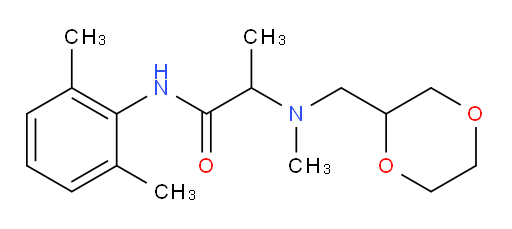 2-(((1,4-dioxan-2-yl)methyl)(methyl)amino)-N-(2,6-dimethylphenyl)propanamide