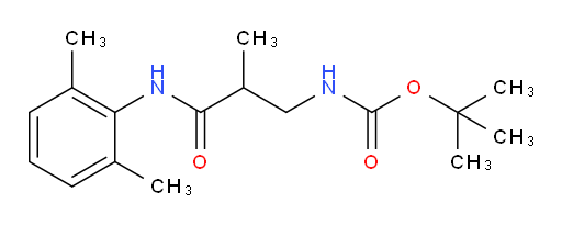 tert-butyl (3-((2,6-dimethylphenyl)amino)-2-methyl-3-oxopropyl)carbamate