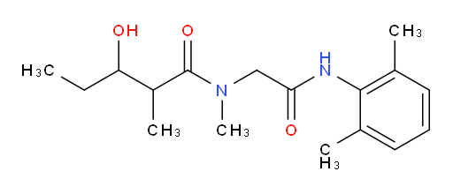 N-(2-((2,6-dimethylphenyl)amino)-2-oxoethyl)-3-hydroxy-N,2-dimethylpentanamide