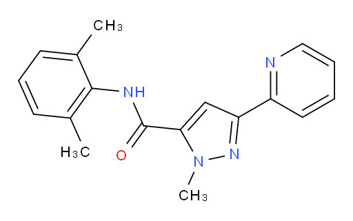 N-(2,6-dimethylphenyl)-1-methyl-3-(pyridin-2-yl)-1H-pyrazole-5-carboxamide