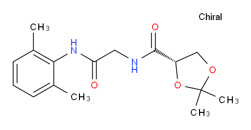 (S)-N-(2-((2,6-dimethylphenyl)amino)-2-oxoethyl)-2,2-dimethyl-1,3-dioxolane-4-carboxamide