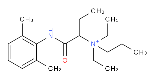 1-((2,6-dimethylphenyl)amino)-N,N-diethyl-1-oxo-N-propylbutan-2-aminium