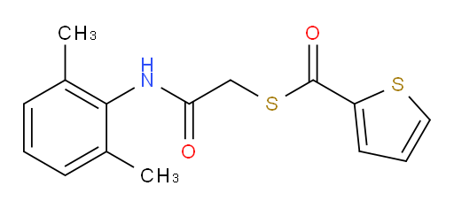 S-(2-((2,6-dimethylphenyl)amino)-2-oxoethyl) thiophene-2-carbothioate