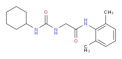 2-(3-cyclohexylureido)-N-(2,6-dimethylphenyl)acetamide