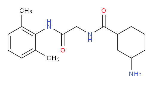 3-amino-N-(2-((2,6-dimethylphenyl)amino)-2-oxoethyl)cyclohexanecarboxamide