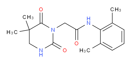 2-(5,5-dimethyl-2,6-dioxotetrahydropyrimidin-1(2H)-yl)-N-(2,6-dimethylphenyl)acetamide