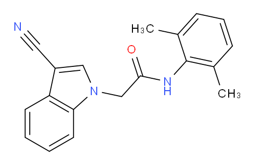 2-(3-cyano-1H-indol-1-yl)-N-(2,6-dimethylphenyl)acetamide