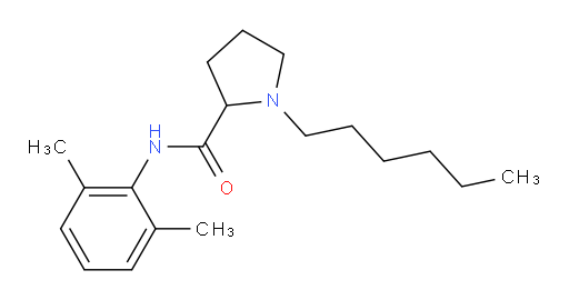 N-(2,6-dimethylphenyl)-1-hexylpyrrolidine-2-carboxamide