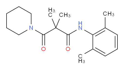 N-(2,6-dimethylphenyl)-2,2-dimethyl-3-oxo-3-(piperidin-1-yl)propanamide