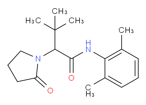 N-(2,6-dimethylphenyl)-3,3-dimethyl-2-(2-oxopyrrolidin-1-yl)butanamide