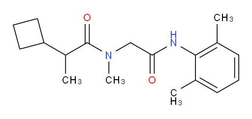 2-cyclobutyl-N-(2-((2,6-dimethylphenyl)amino)-2-oxoethyl)-N-methylpropanamide