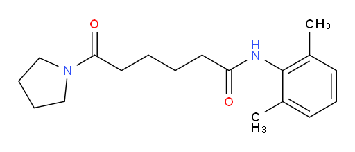 N-(2,6-dimethylphenyl)-6-oxo-6-(pyrrolidin-1-yl)hexanamide