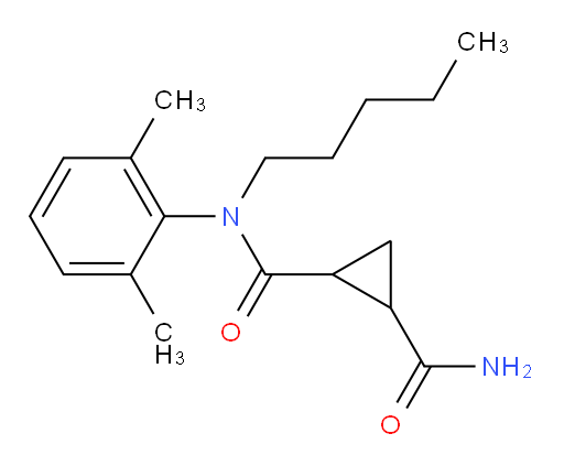 N1-(2,6-dimethylphenyl)-N1-pentylcyclopropane-1,2-dicarboxamide