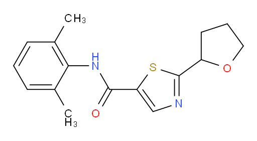 N-(2,6-dimethylphenyl)-2-(tetrahydrofuran-2-yl)thiazole-5-carboxamide