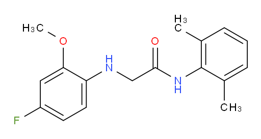 N-(2,6-dimethylphenyl)-2-((4-fluoro-2-methoxyphenyl)amino)acetamide