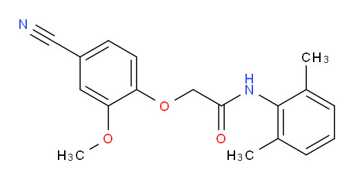 2-(4-cyano-2-methoxyphenoxy)-N-(2,6-dimethylphenyl)acetamide