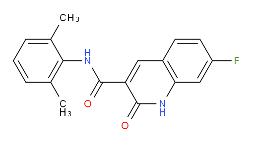 N-(2,6-dimethylphenyl)-7-fluoro-2-oxo-1,2-dihydroquinoline-3-carboxamide