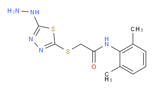 N-(2,6-dimethylphenyl)-2-((5-hydrazinyl-1,3,4-thiadiazol-2-yl)thio)acetamide