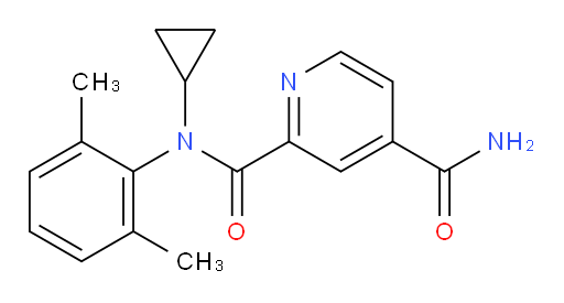 N2-cyclopropyl-N2-(2,6-dimethylphenyl)pyridine-2,4-dicarboxamide