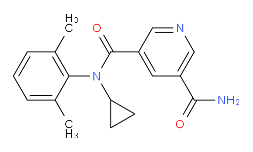 N3-cyclopropyl-N3-(2,6-dimethylphenyl)pyridine-3,5-dicarboxamide
