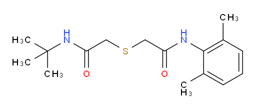 N-(tert-butyl)-2-((2-((2,6-dimethylphenyl)amino)-2-oxoethyl)thio)acetamide