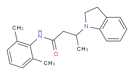 N-(2,6-dimethylphenyl)-3-(indolin-1-yl)butanamide