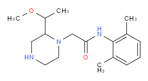 N-(2,6-dimethylphenyl)-2-(2-(1-methoxyethyl)piperazin-1-yl)acetamide