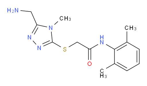 2-((5-(aminomethyl)-4-methyl-4H-1,2,4-triazol-3-yl)thio)-N-(2,6-dimethylphenyl)acetamide