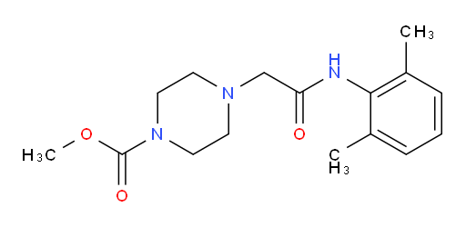 methyl 4-(2-((2,6-dimethylphenyl)amino)-2-oxoethyl)piperazine-1-carboxylate