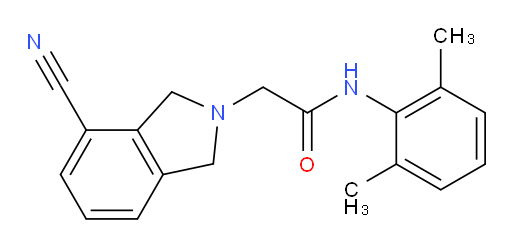 2-(4-cyanoisoindolin-2-yl)-N-(2,6-dimethylphenyl)acetamide