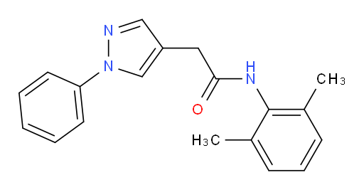 N-(2,6-dimethylphenyl)-2-(1-phenyl-1H-pyrazol-4-yl)acetamide