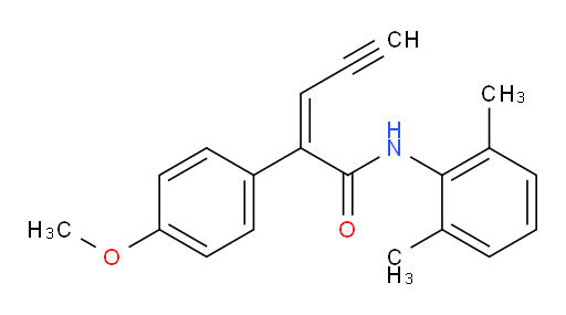 (Z)-N-(2,6-dimethylphenyl)-2-(4-methoxyphenyl)pent-2-en-4-ynamide