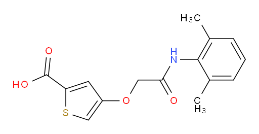 4-(2-((2,6-dimethylphenyl)amino)-2-oxoethoxy)thiophene-2-carboxylic acid
