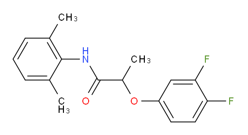 2-(3,4-difluorophenoxy)-N-(2,6-dimethylphenyl)propanamide