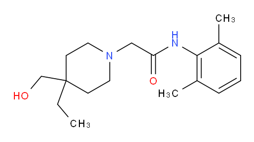 N-(2,6-dimethylphenyl)-2-(4-ethyl-4-(hydroxymethyl)piperidin-1-yl)acetamide