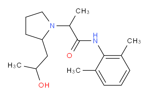 N-(2,6-dimethylphenyl)-2-(2-(2-hydroxypropyl)pyrrolidin-1-yl)propanamide