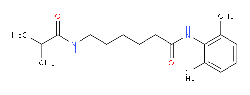 N-(2,6-dimethylphenyl)-6-isobutyramidohexanamide