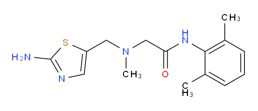 2-(((2-aminothiazol-5-yl)methyl)(methyl)amino)-N-(2,6-dimethylphenyl)acetamide