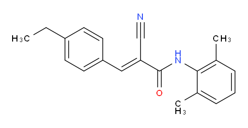 (E)-2-cyano-N-(2,6-dimethylphenyl)-3-(4-ethylphenyl)acrylamide