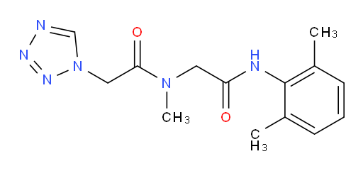 N-(2-((2,6-dimethylphenyl)amino)-2-oxoethyl)-N-methyl-2-(1H-tetrazol-1-yl)acetamide
