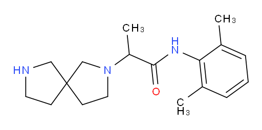 N-(2,6-dimethylphenyl)-2-(2,7-diazaspiro[4.4]nonan-2-yl)propanamide