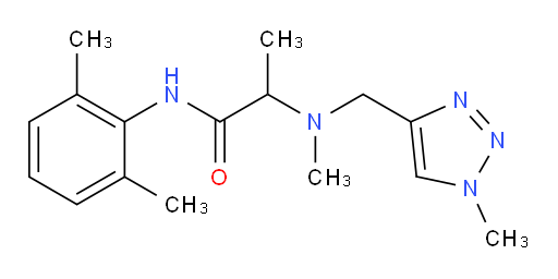 N-(2,6-dimethylphenyl)-2-(methyl((1-methyl-1H-1,2,3-triazol-4-yl)methyl)amino)propanamide