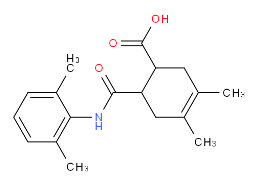 6-((2,6-dimethylphenyl)carbamoyl)-3,4-dimethylcyclohex-3-enecarboxylic acid
