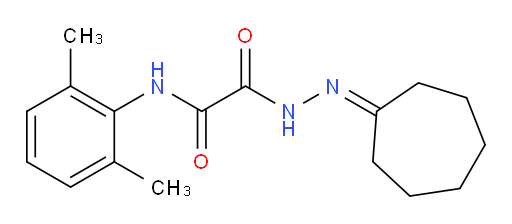 2-(2-cycloheptylidenehydrazinyl)-N-(2,6-dimethylphenyl)-2-oxoacetamide