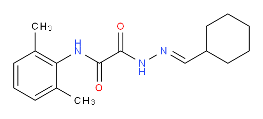 (E)-2-(2-(cyclohexylmethylene)hydrazinyl)-N-(2,6-dimethylphenyl)-2-oxoacetamide