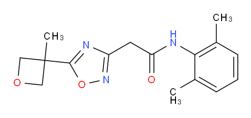 N-(2,6-dimethylphenyl)-2-(5-(3-methyloxetan-3-yl)-1,2,4-oxadiazol-3-yl)acetamide