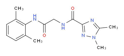 N-(2-((2,6-dimethylphenyl)amino)-2-oxoethyl)-1,5-dimethyl-1H-1,2,4-triazole-3-carboxamide