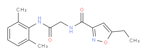 N-(2-((2,6-dimethylphenyl)amino)-2-oxoethyl)-5-ethylisoxazole-3-carboxamide