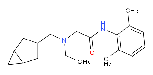 2-((bicyclo[3.1.0]hexan-3-ylmethyl)(ethyl)amino)-N-(2,6-dimethylphenyl)acetamide